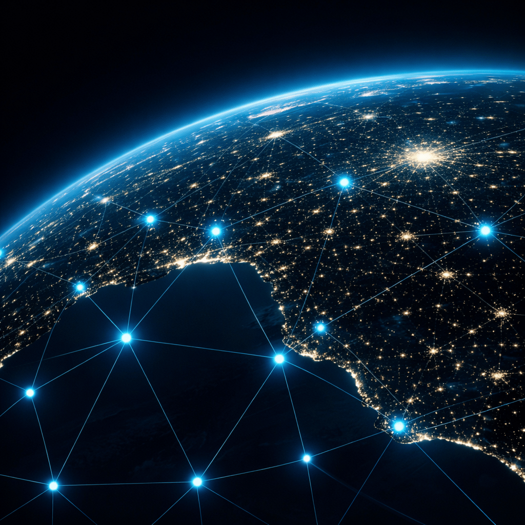 Orbital world map